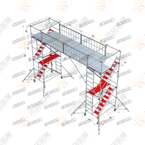 （定制）鋁合金腳手架聯(lián)排兩層