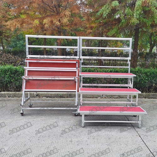 三層帶輪可折疊合唱臺(tái)