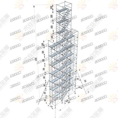 定制鋁合金腳手架效果圖2
