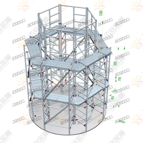 定制圓柱形鋁合金腳手架