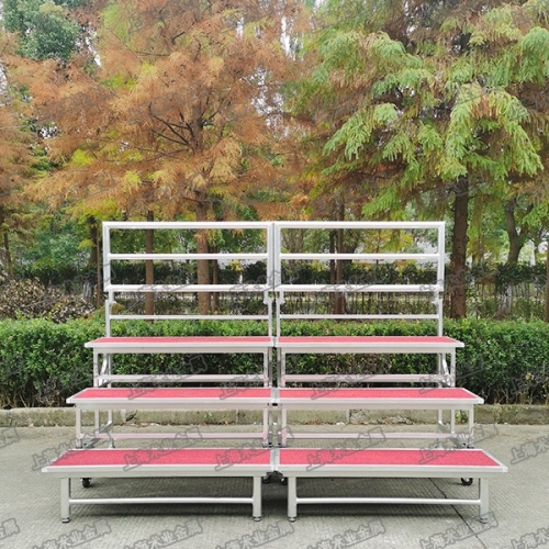三層合唱臺(tái)帶輪可折疊